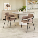 Zuo Modern Marcel Dining Chair in Cream/Brown