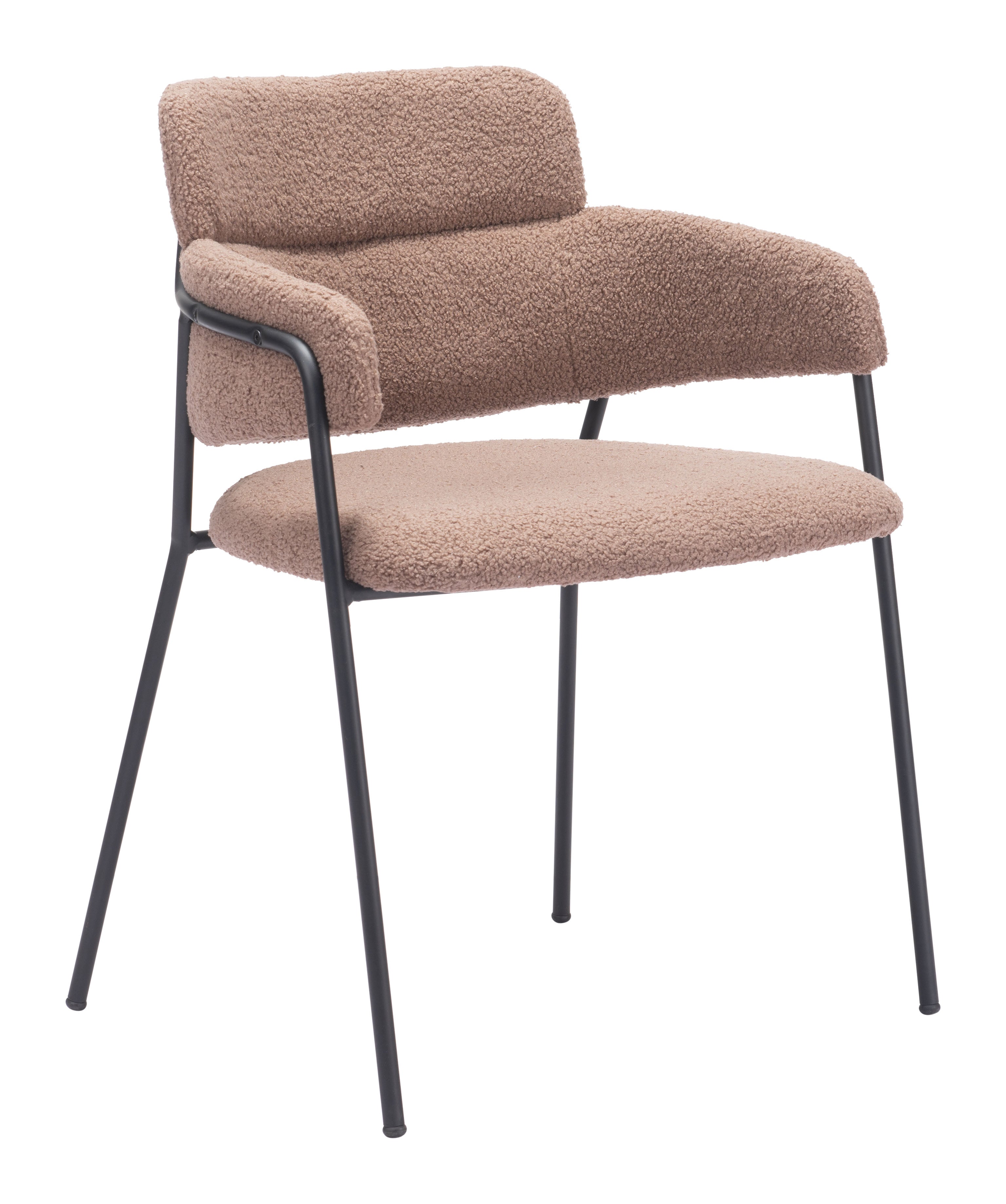 Zuo Modern Marcel Dining Chair in Cream/Brown