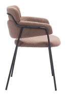 Zuo Modern Marcel Dining Chair in Cream/Brown