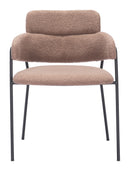 Zuo Modern Marcel Dining Chair in Cream/Brown