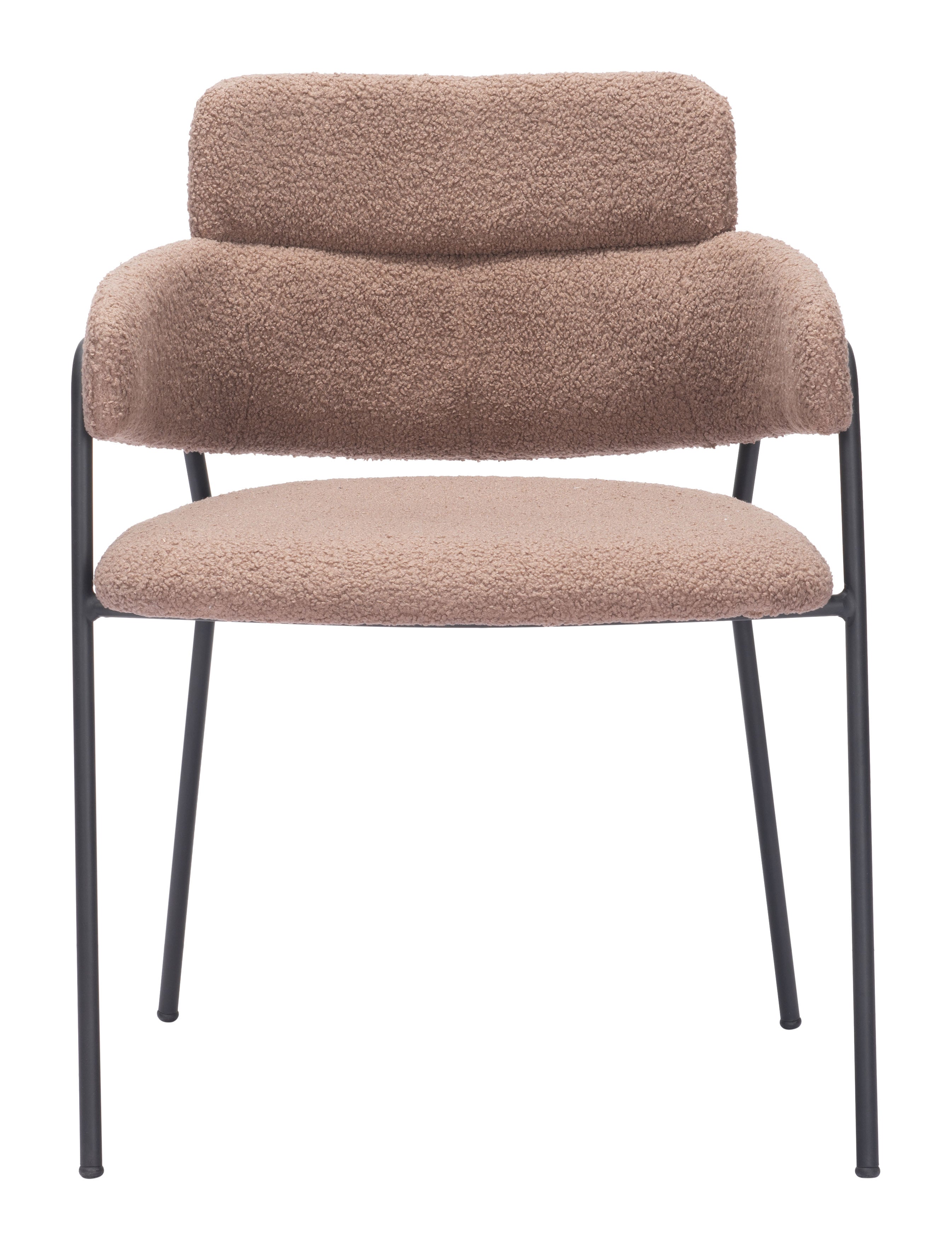 Zuo Modern Marcel Dining Chair in Cream/Brown