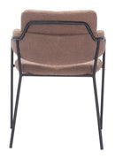 Zuo Modern Marcel Dining Chair in Cream/Brown