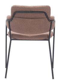 Zuo Modern Marcel Dining Chair in Cream/Brown