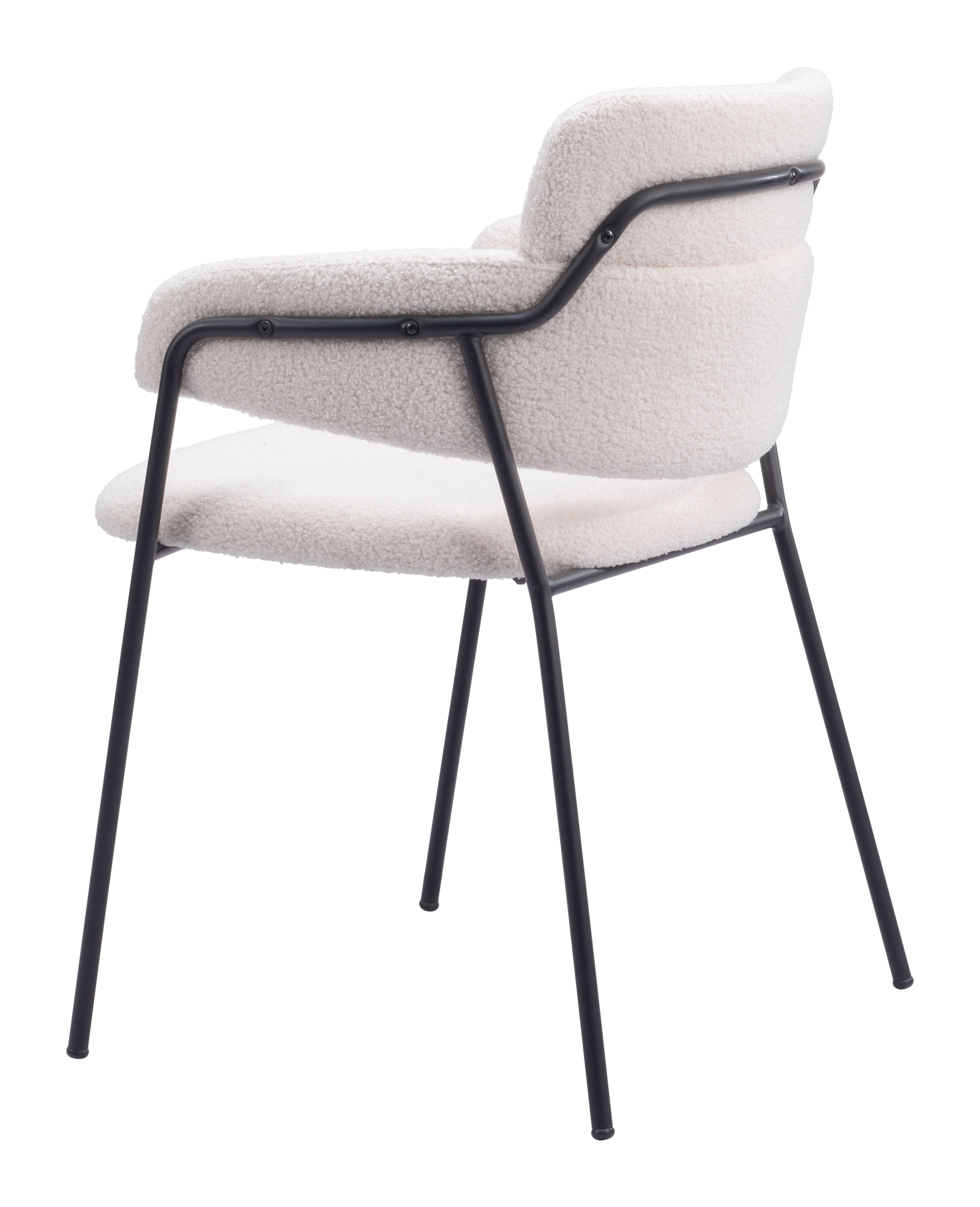Zuo Modern Marcel Dining Chair in Cream/Brown