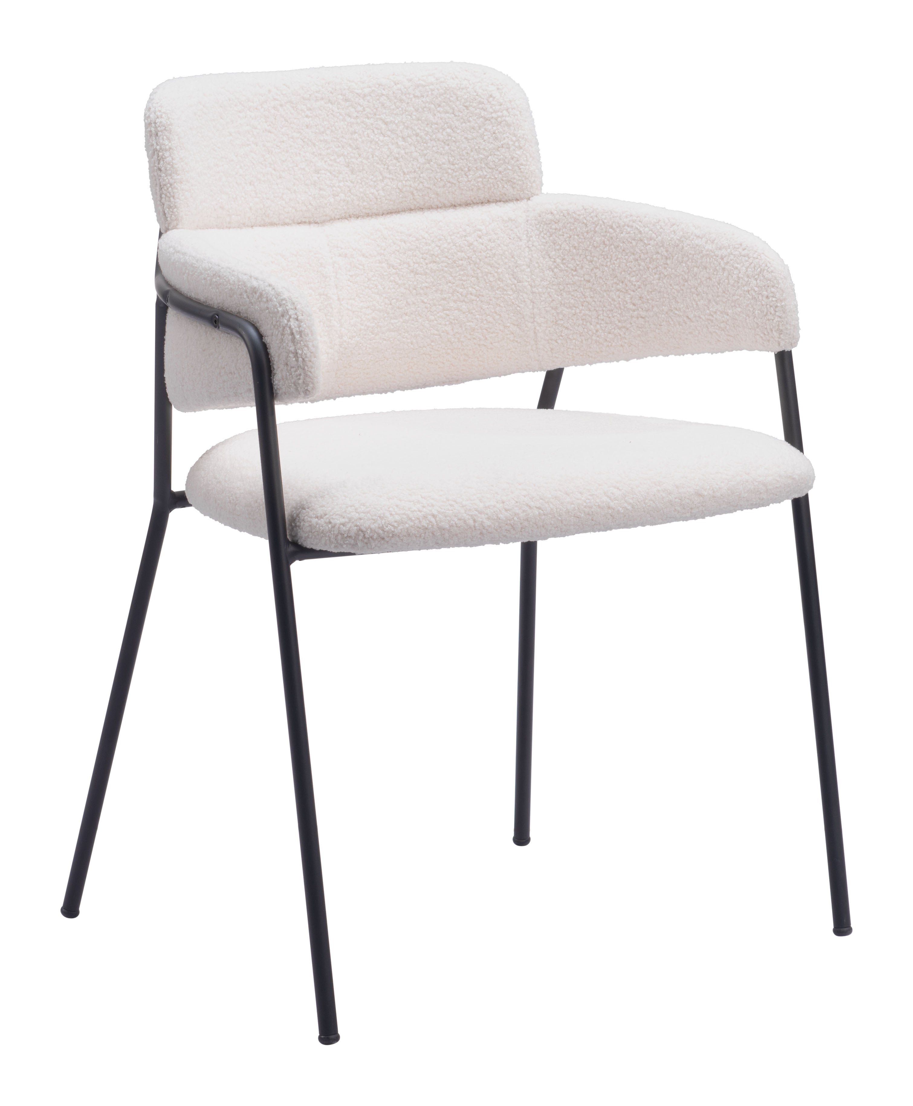 Zuo Modern Marcel Dining Chair in Cream/Brown