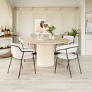 Zuo Modern Marcel Dining Chair in Cream/Brown