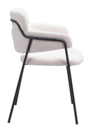 Zuo Modern Marcel Dining Chair in Cream/Brown