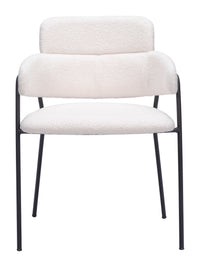 Zuo Modern Marcel Dining Chair in Cream/Brown