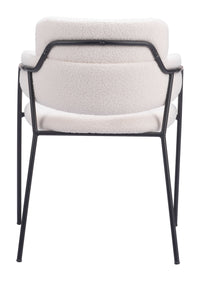Zuo Modern Marcel Dining Chair in Cream/Brown
