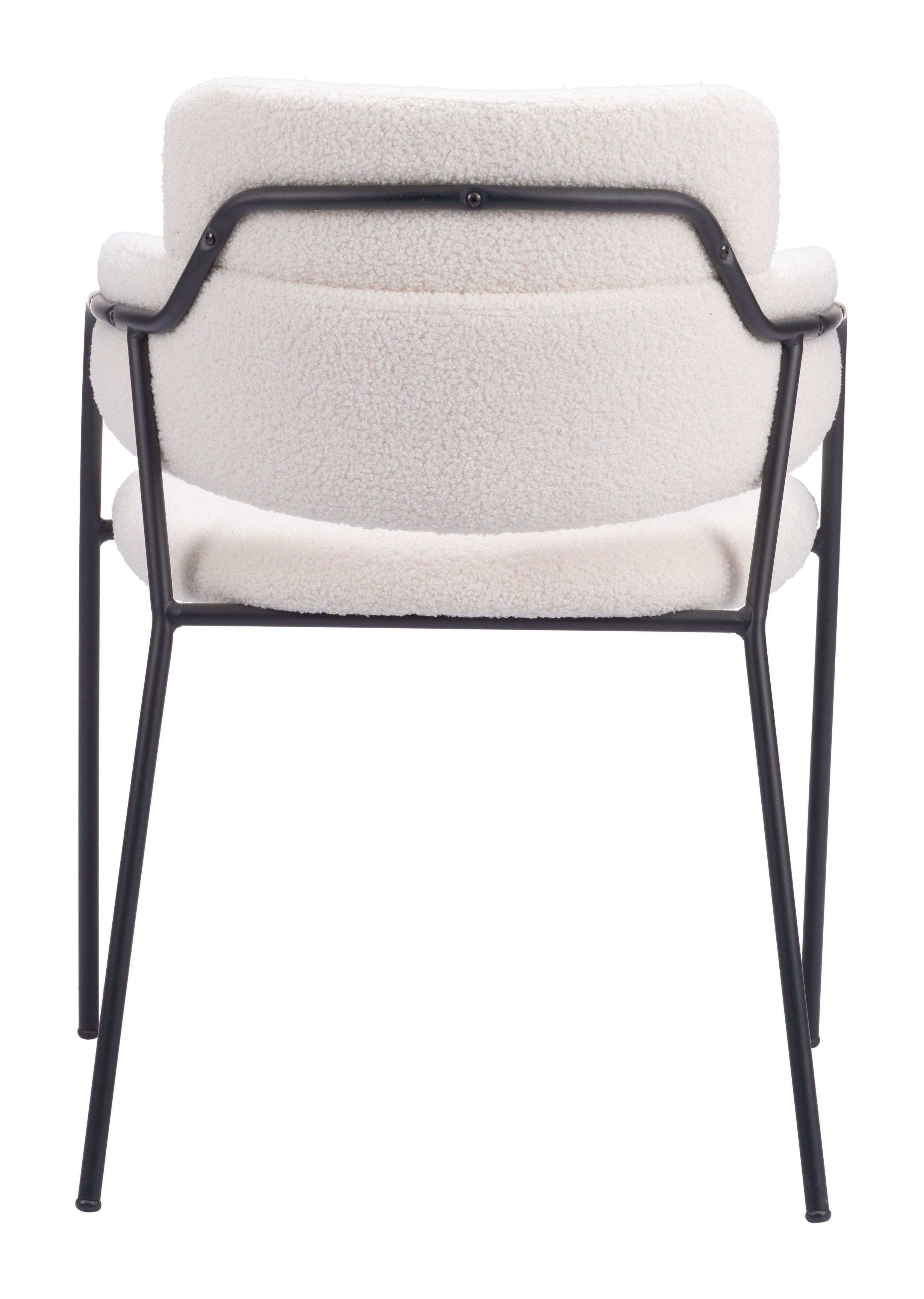 Zuo Modern Marcel Dining Chair in Cream/Brown