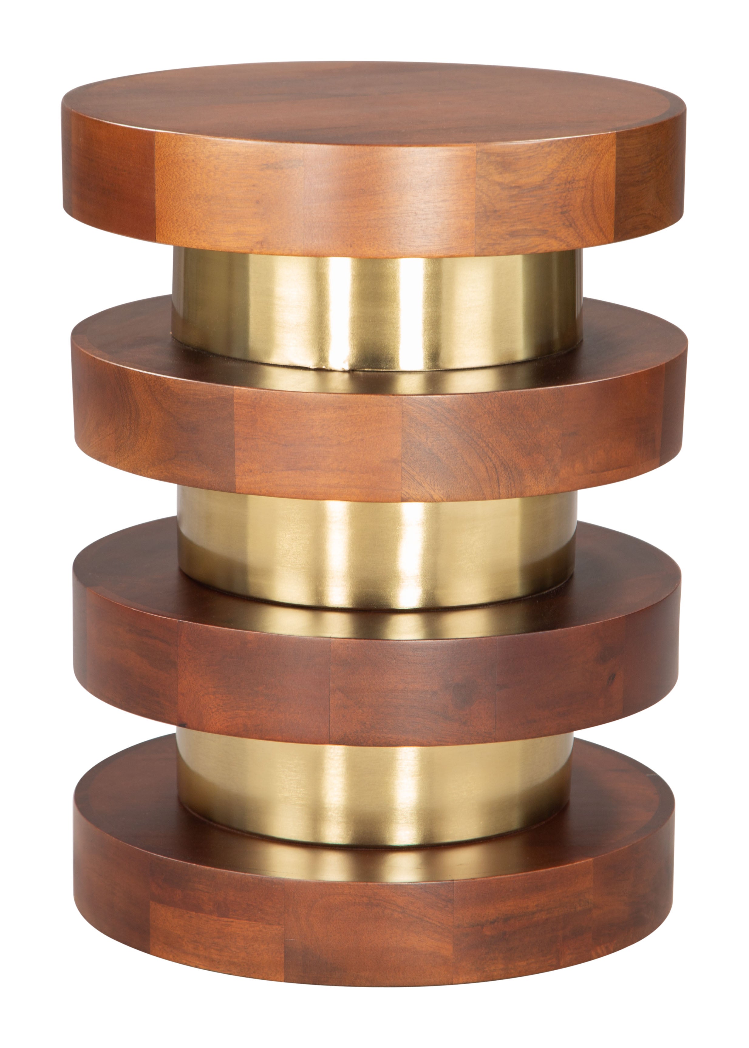 Zuo Modern Marigot Side Table in Walnut
