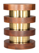 Zuo Modern Marigot Side Table in Walnut