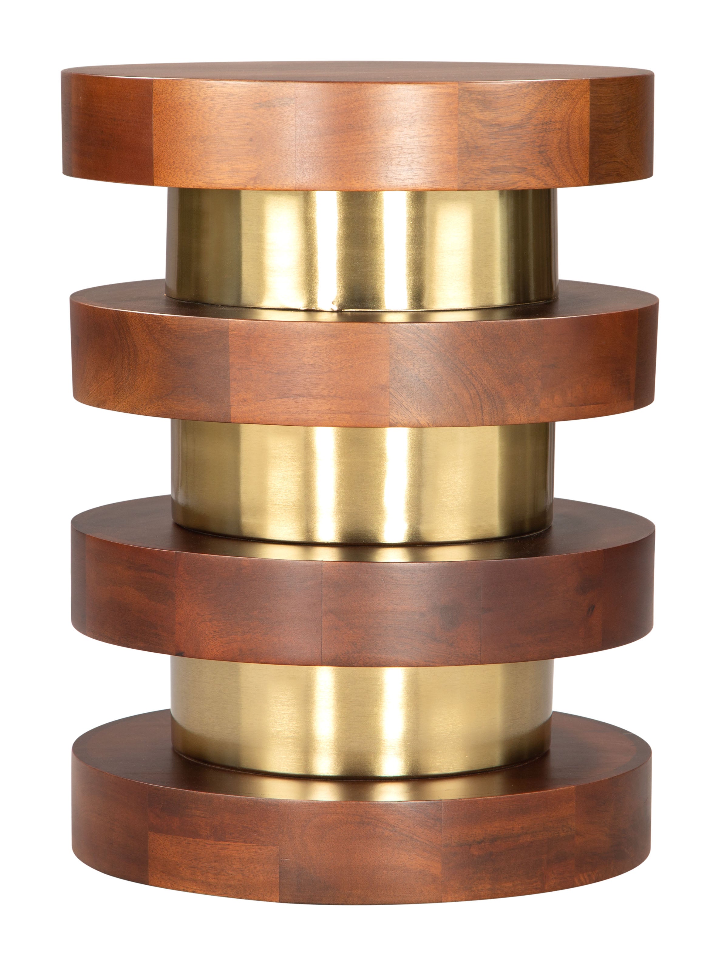 Zuo Modern Marigot Side Table in Walnut
