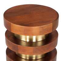 Zuo Modern Marigot Side Table in Walnut
