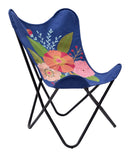 Zuo Modern Marsa Accent Chair in Multicolor, Accent Chairs, Cotton, Iron, Curved, Abstract, Indoor