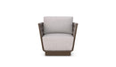 Azzurro Living Maui Swivel Club Chair With Fawn Cushion