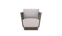 Azzurro Living Maui Swivel Club Chair With Fawn Cushion