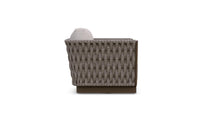 Azzurro Living Maui Swivel Club Chair With Fawn Cushion