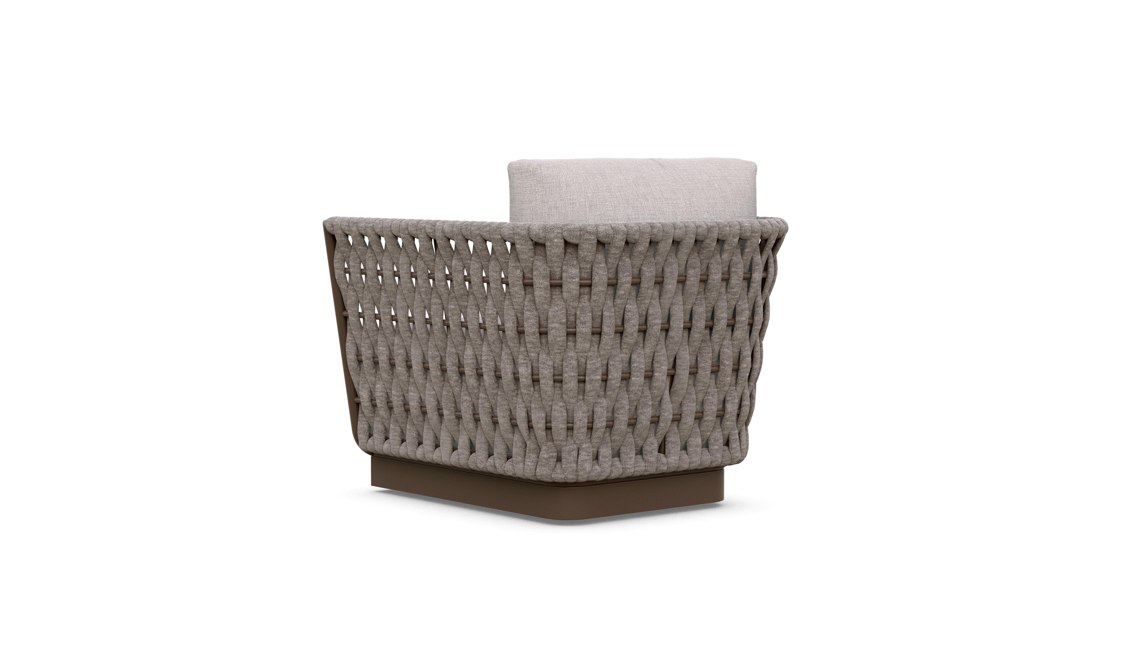 Azzurro Living Maui Swivel Club Chair With Fawn Cushion