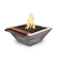 The Outdoor Plus Maya Wood Grain Fire and Wide Spill Water Bowl