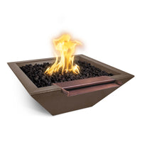 The Outdoor Plus Maya GFRC Fire & Wide Spill Water Bowl