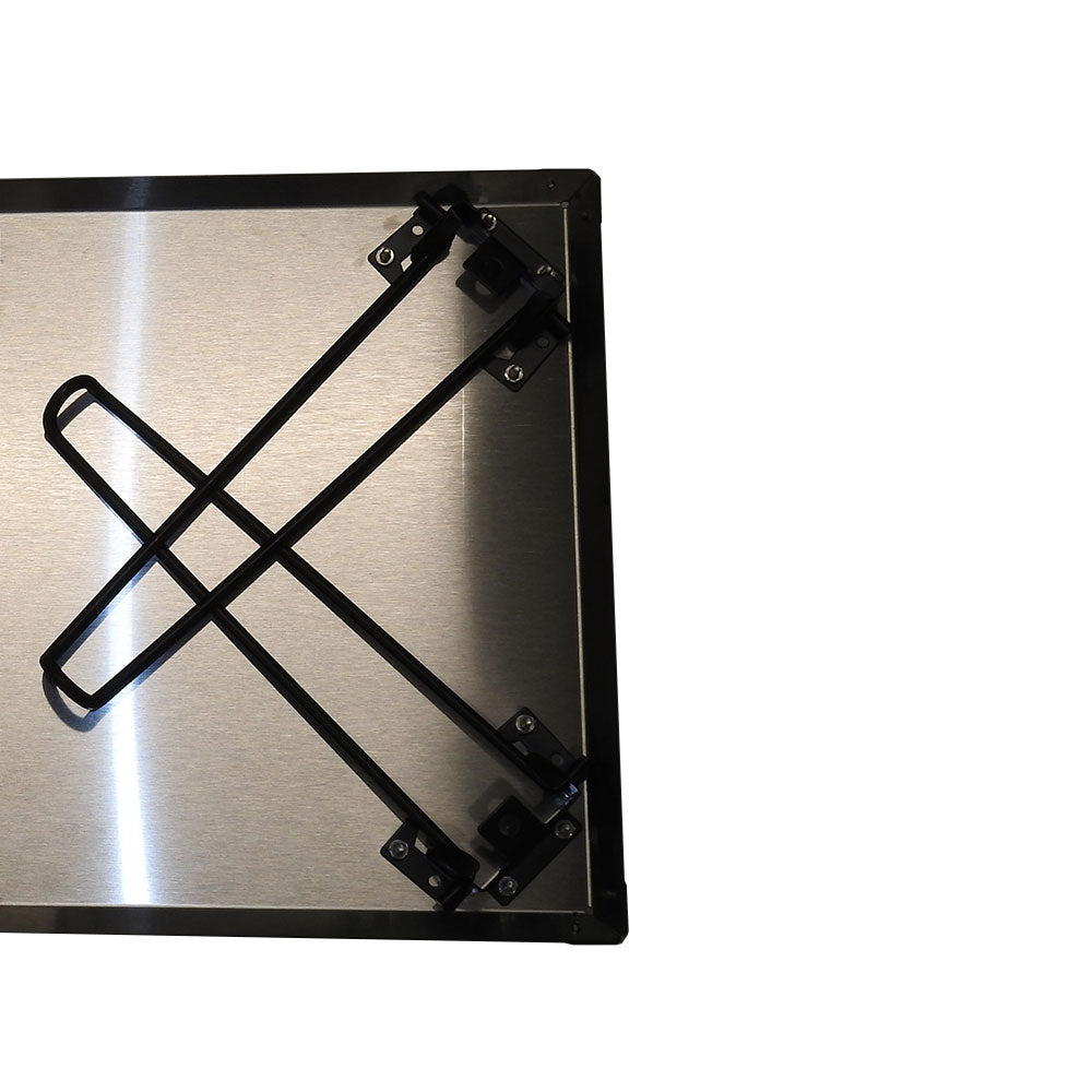 AZ Patio Heaters Heat Warden Rectangle Fire Pit Heat Deflector in Stainless Steel