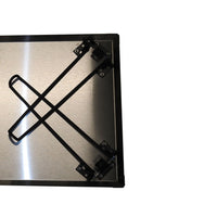 AZ Patio Heaters Heat Warden Rectangle Fire Pit Heat Deflector in Stainless Steel