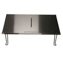 AZ Patio Heaters Heat Warden Rectangle Fire Pit Heat Deflector in Stainless Steel