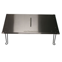 AZ Patio Heaters Heat Warden Rectangle Fire Pit Heat Deflector in Stainless Steel