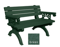 Polly Products Monarque Backed Bench With Arms
