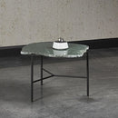 Sunpan Saunders Coffee Table Top Green / White Marble
