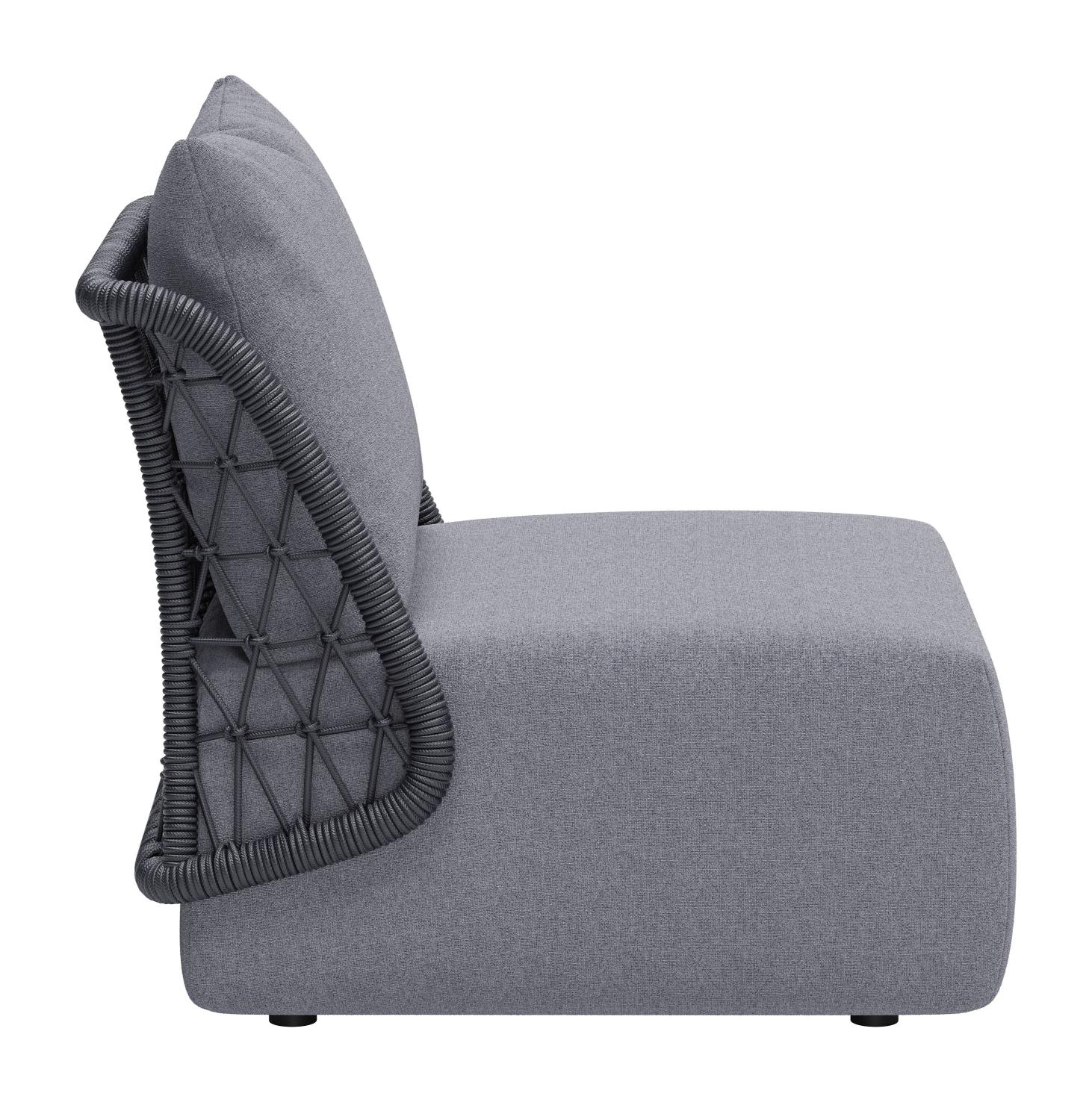 Zuo Modern Mekan Accent Chair in Gray