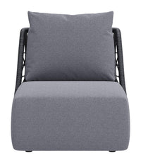 Zuo Modern Mekan Accent Chair in Gray