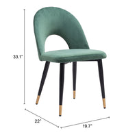 Zuo Modern Menlo Dining Chair in Green