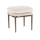 Sunpan Koffi Stool Dark Bronze-Chacha Cream Meg Taupe / Gun Rey-Chacha Grey Antonio Charcoal