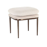 Sunpan Koffi Stool Dark Bronze-Chacha Cream Meg Taupe / Gun Rey-Chacha Grey Antonio Charcoal