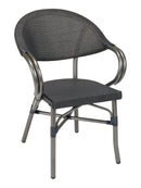 Florida Seating Powder Coated Aluminum Frame Arm Chair with Textilene Seat and Back - METRO A