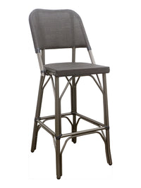 Florida Seating Powder Coated Aluminum Finish Barstool - METRO B