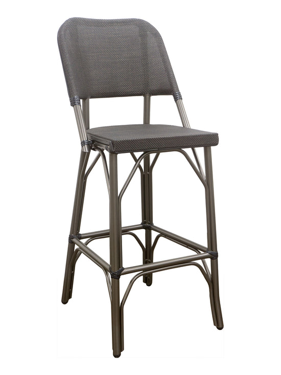 Florida Seating Powder Coated Aluminum Finish Barstool - METRO B