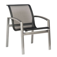Woodard Metropolis Sling Stacking Dining Armchair