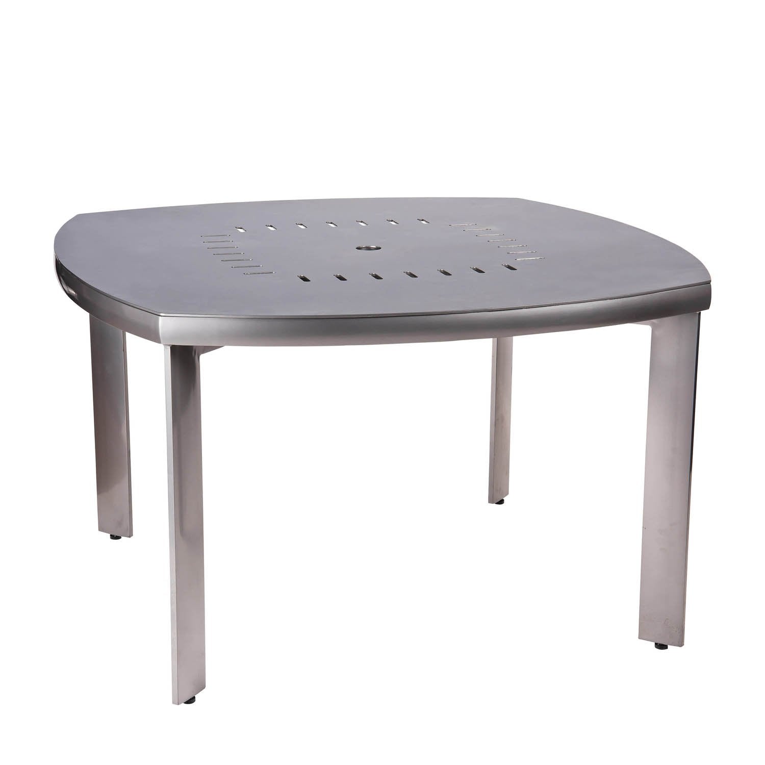Woodard Metropolis Square Round Dining Umbrella Table