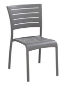 Florida Seating Aluminum Side Chair with Groove Cut Out - AL-5000S