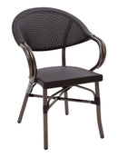 Florida Seating Powder Coated Aluminum Frame Arm Chair with Textilene Seat and Back - METRO A