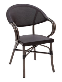 Florida Seating Powder Coated Aluminum Frame Arm Chair with Textilene Seat and Back - METRO A