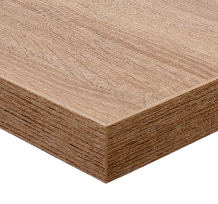 BFM Seating Midtown Table Top Laminate with Honeycomb Core In Textured Concrete/Driftwood/Textured Espresso/Safari/Sawmill Oak