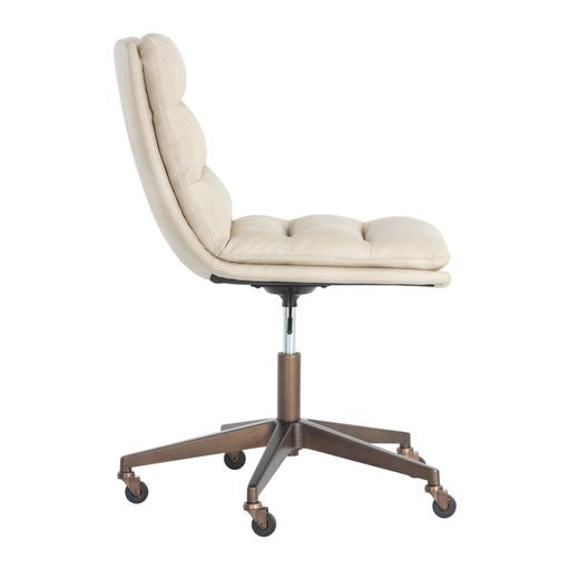 Sunpan Stinson Office Chair Bravo Black / Cognac / Cream