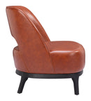 Zuo Modern Mistley Accent Chair in Brown/Gray