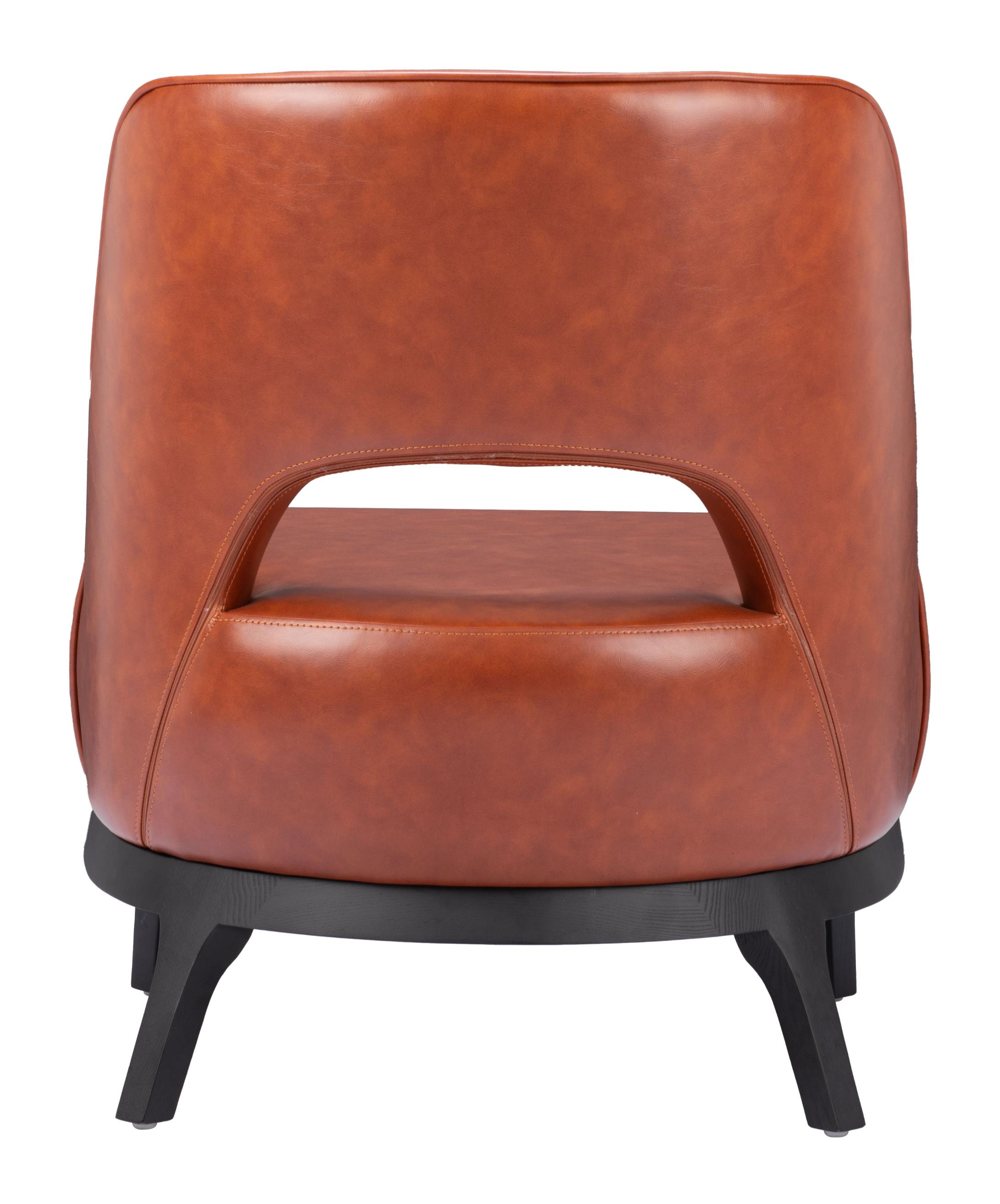 Zuo Modern Mistley Accent Chair in Brown/Gray