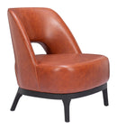 Zuo Modern Mistley Accent Chair in Brown/Gray