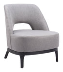 Zuo Modern Mistley Accent Chair in Brown/Gray